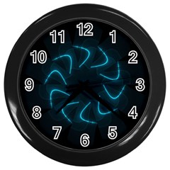 Background Abstract Decorative Wall Clocks (black) by Nexatart