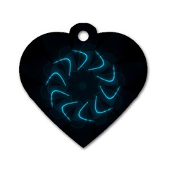 Background Abstract Decorative Dog Tag Heart (one Side) by Nexatart