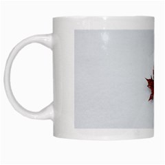 Winter Maple Minimalist Simple White Mugs by Nexatart