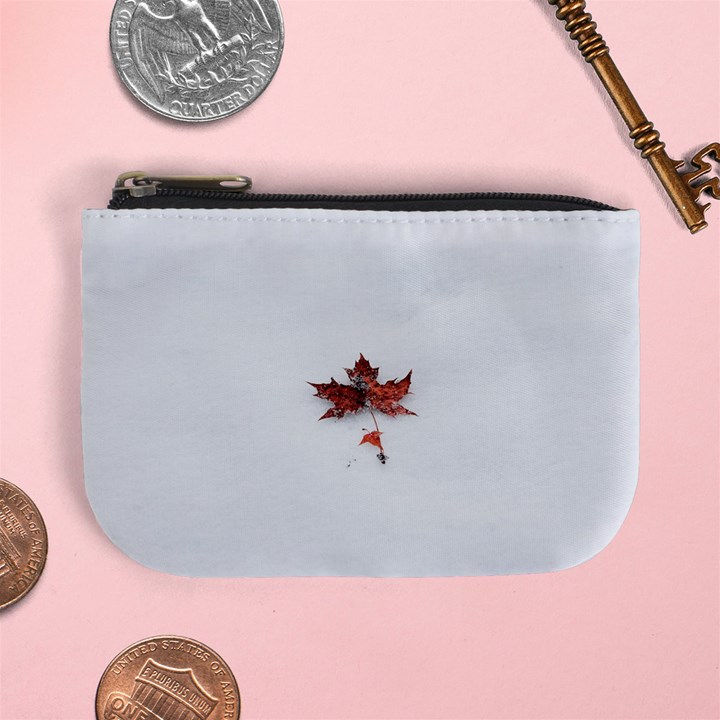 Winter Maple Minimalist Simple Mini Coin Purses