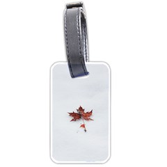 Winter Maple Minimalist Simple Luggage Tags (one Side)  by Nexatart