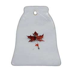 Winter Maple Minimalist Simple Ornament (bell) by Nexatart