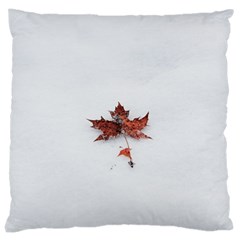 Winter Maple Minimalist Simple Large Cushion Case (two Sides) by Nexatart