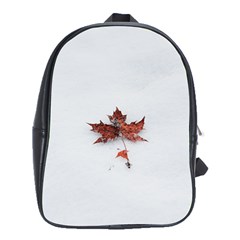 Winter Maple Minimalist Simple School Bags (xl)  by Nexatart