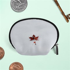 Winter Maple Minimalist Simple Accessory Pouches (small)  by Nexatart