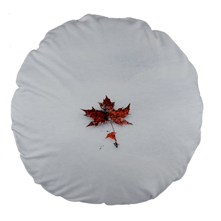 Winter Maple Minimalist Simple Large 18  Premium Flano Round Cushions