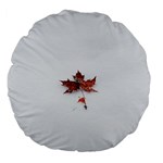 Winter Maple Minimalist Simple Large 18  Premium Flano Round Cushions Back