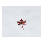 Winter Maple Minimalist Simple Double Sided Flano Blanket (Large)  Blanket Back