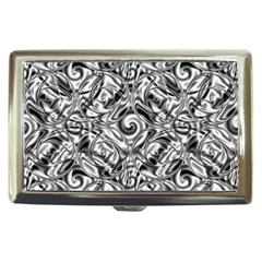 Gray Scale Pattern Tile Design Cigarette Money Cases by Nexatart