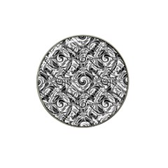 Gray Scale Pattern Tile Design Hat Clip Ball Marker (10 Pack) by Nexatart