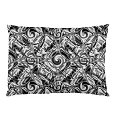 Gray Scale Pattern Tile Design Pillow Case by Nexatart