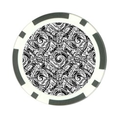 Gray Scale Pattern Tile Design Poker Chip Card Guard (10 Pack) by Nexatart