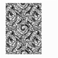 Gray Scale Pattern Tile Design Large Garden Flag (two Sides) by Nexatart