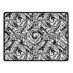 Gray Scale Pattern Tile Design Double Sided Fleece Blanket (small)  by Nexatart