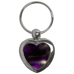 The Northern Lights Nature Key Chains (heart)  by Nexatart