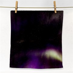 The Northern Lights Nature Face Towel by Nexatart