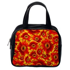 Gerbera Flowers Nature Plant Classic Handbags (one Side) by Nexatart