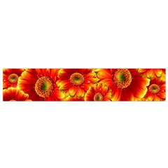 Gerbera Flowers Nature Plant Flano Scarf (small) by Nexatart