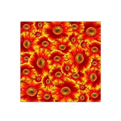 Gerbera Flowers Nature Plant Satin Bandana Scarf by Nexatart