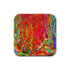 Background Texture Colorful Rubber Square Coaster (4 Pack)  by Nexatart