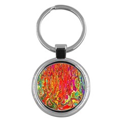 Background Texture Colorful Key Chains (round)  by Nexatart