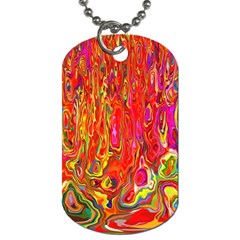 Background Texture Colorful Dog Tag (one Side)