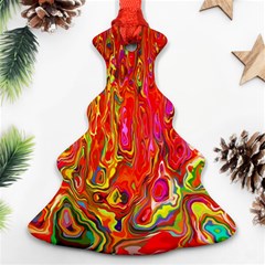 Background Texture Colorful Christmas Tree Ornament (two Sides) by Nexatart