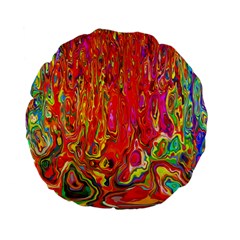 Background Texture Colorful Standard 15  Premium Flano Round Cushions by Nexatart