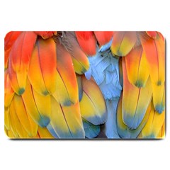 Spring Parrot Parrot Feathers Ara Large Doormat  by Nexatart