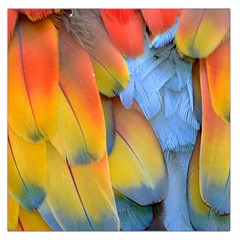 Spring Parrot Parrot Feathers Ara Large Satin Scarf (square) by Nexatart