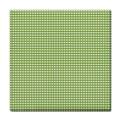 Gingham Check Plaid Fabric Pattern Tile Coasters by Nexatart