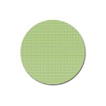 Gingham Check Plaid Fabric Pattern Magnet 3  (Round) Front