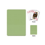 Gingham Check Plaid Fabric Pattern Playing Cards (Mini)  Back