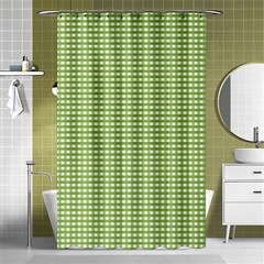 Gingham Check Plaid Fabric Pattern Shower Curtain 48  X 72  (small)  by Nexatart