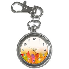 Autumn Leaves Colorful Fall Foliage Key Chain Watches by Nexatart