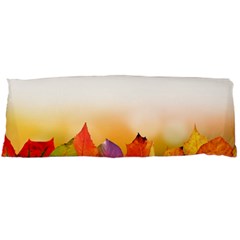 Autumn Leaves Colorful Fall Foliage Body Pillow Case (dakimakura) by Nexatart