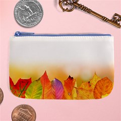 Autumn Leaves Colorful Fall Foliage Large Coin Purse