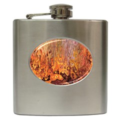 Background Texture Pattern Vintage Hip Flask (6 oz)