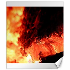 Fire Log Heat Texture Canvas 20  x 24  