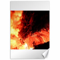 Fire Log Heat Texture Canvas 20  x 30  