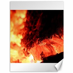 Fire Log Heat Texture Canvas 36  x 48  