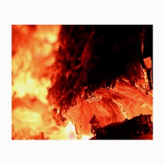 Fire Log Heat Texture Small Glasses Cloth (2-Side)