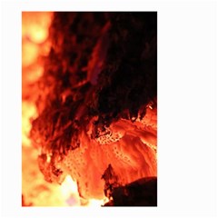 Fire Log Heat Texture Small Garden Flag (two Sides) by Nexatart