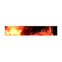 Fire Log Heat Texture Flano Scarf (Mini)