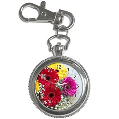 Flowers Gerbera Floral Spring Key Chain Watches by Nexatart