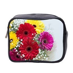 Flowers Gerbera Floral Spring Mini Toiletries Bag 2-side by Nexatart