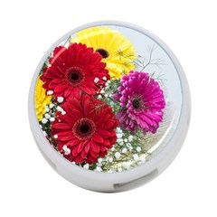 Flowers Gerbera Floral Spring 4-port Usb Hub (one Side)