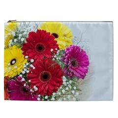 Flowers Gerbera Floral Spring Cosmetic Bag (xxl)  by Nexatart