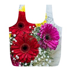 Flowers Gerbera Floral Spring Full Print Recycle Bags (l)  by Nexatart