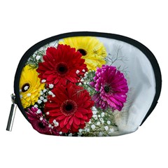 Flowers Gerbera Floral Spring Accessory Pouches (medium)  by Nexatart